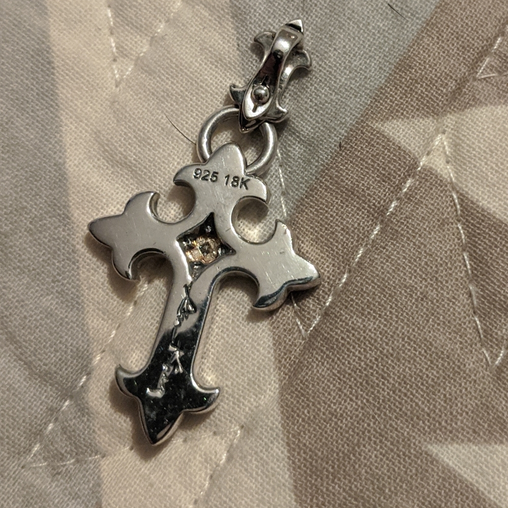 Ann King 925/18k cross with 0.01 diamond 💎 - Picture 5 of 5